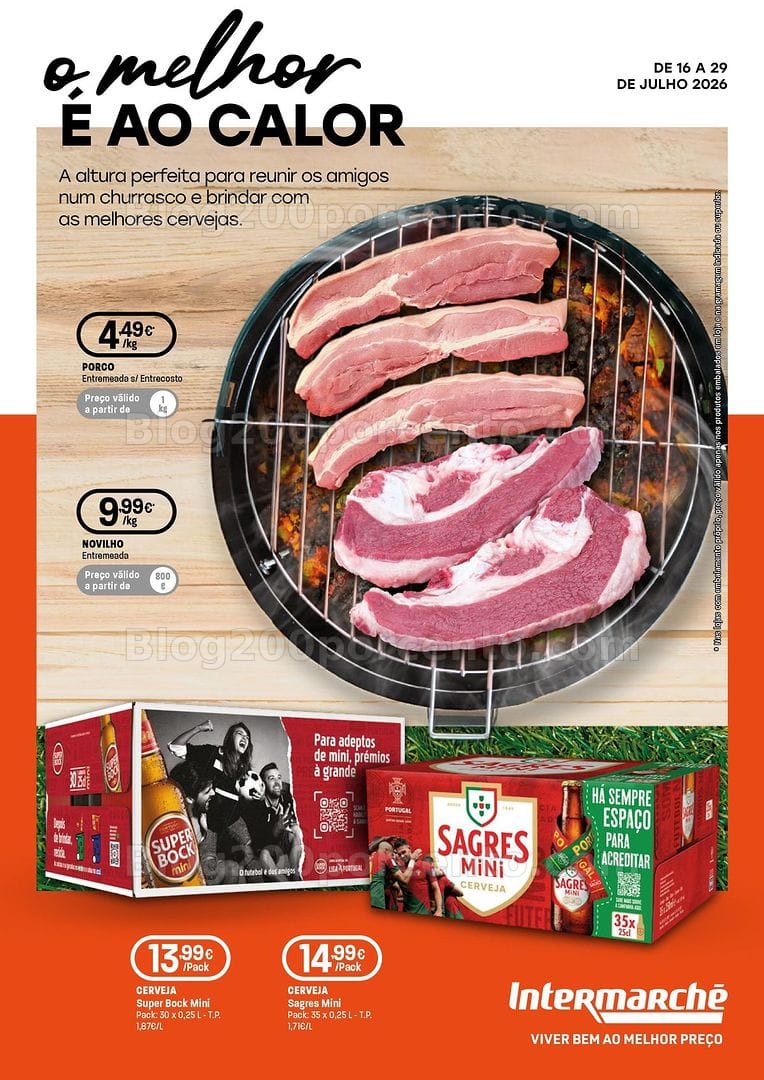 Antevisão Folheto INTERMARCHÉ Especial Churrascos Promoções de 16 a 29 julho